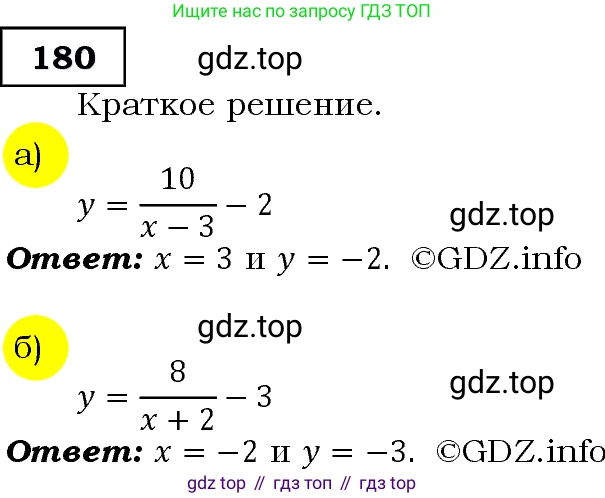 Алгебра, 9 класс Учебник, авторы: Макарычев Юрий Николаевич, Миндюк Нора Григорьевна, Нешков Константин Иванович, Суворова Светлана Борисовна, издательство Просвещение, Москва, 2014 - 2024, страница 64, номер 180, Решение 3
