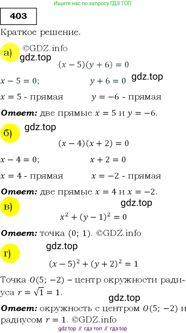 Алгебра, 9 класс Учебник, авторы: Макарычев Юрий Николаевич, Миндюк Нора Григорьевна, Нешков Константин Иванович, Суворова Светлана Борисовна, издательство Просвещение, Москва, 2014 - 2024, страница 112, номер 403, Решение 3