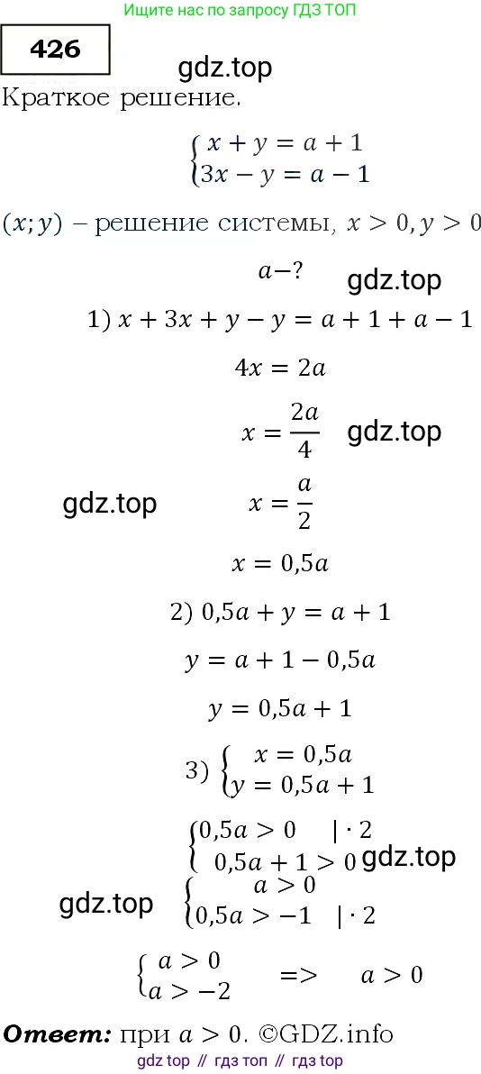 Алгебра, 9 класс Учебник, авторы: Макарычев Юрий Николаевич, Миндюк Нора Григорьевна, Нешков Константин Иванович, Суворова Светлана Борисовна, издательство Просвещение, Москва, 2014 - 2024, страница 117, номер 426, Решение 3