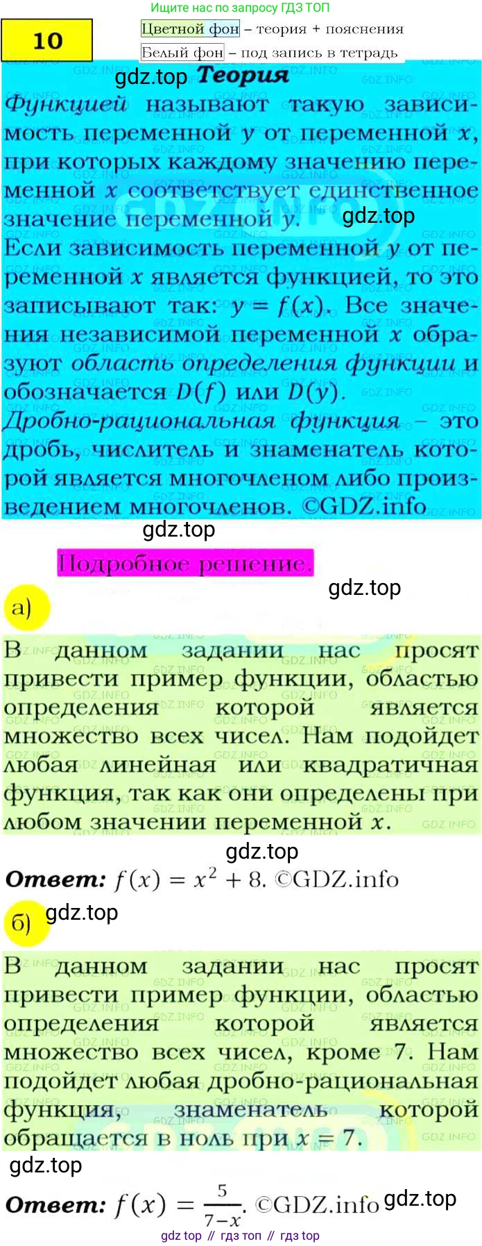 Алгебра, 9 класс Учебник, авторы: Макарычев Юрий Николаевич, Миндюк Нора Григорьевна, Нешков Константин Иванович, Суворова Светлана Борисовна, издательство Просвещение, Москва, 2014 - 2024, страница 9, номер 10, Решение 4