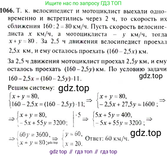 Алгебра, 9 класс Учебник, авторы: Макарычев Юрий Николаевич, Миндюк Нора Григорьевна, Нешков Константин Иванович, Суворова Светлана Борисовна, издательство Просвещение, Москва, 2014 - 2024, страница 244, номер 1066, Решение 4