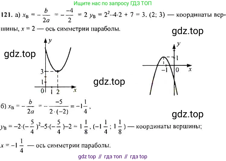 Алгебра, 9 класс Учебник, авторы: Макарычев Юрий Николаевич, Миндюк Нора Григорьевна, Нешков Константин Иванович, Суворова Светлана Борисовна, издательство Просвещение, Москва, 2014 - 2024, страница 47, номер 121, Решение 4