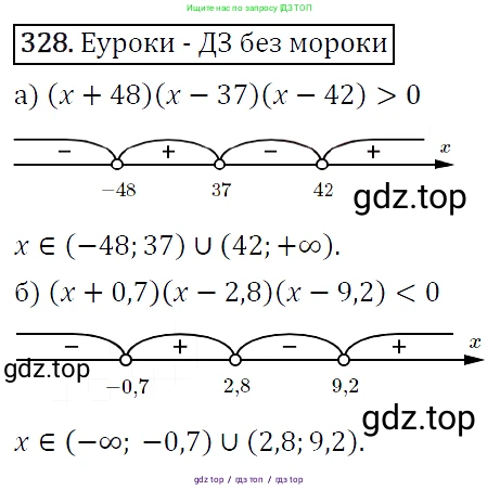 Алгебра, 9 класс Учебник, авторы: Макарычев Юрий Николаевич, Миндюк Нора Григорьевна, Нешков Константин Иванович, Суворова Светлана Борисовна, издательство Просвещение, Москва, 2014 - 2024, страница 96, номер 328, Решение 5
