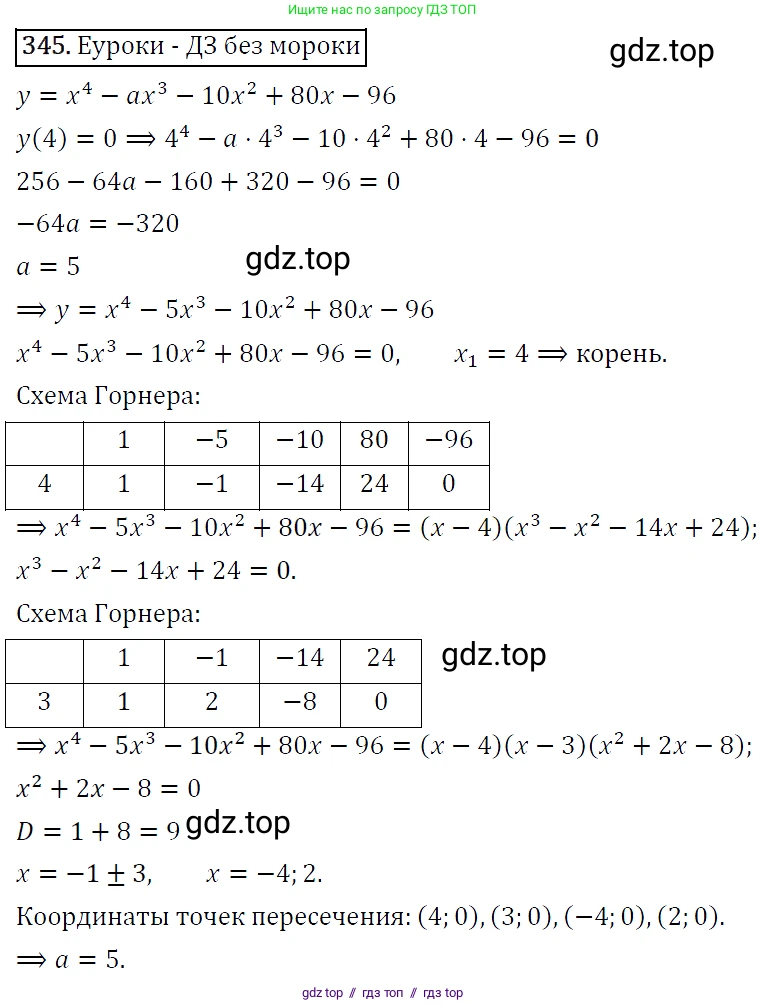Алгебра, 9 класс Учебник, авторы: Макарычев Юрий Николаевич, Миндюк Нора Григорьевна, Нешков Константин Иванович, Суворова Светлана Борисовна, издательство Просвещение, Москва, 2014 - 2024, страница 102, номер 345, Решение 5