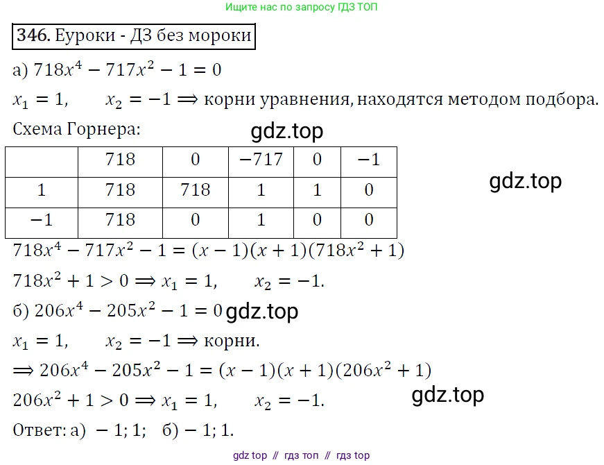 Алгебра, 9 класс Учебник, авторы: Макарычев Юрий Николаевич, Миндюк Нора Григорьевна, Нешков Константин Иванович, Суворова Светлана Борисовна, издательство Просвещение, Москва, 2014 - 2024, страница 103, номер 346, Решение 5