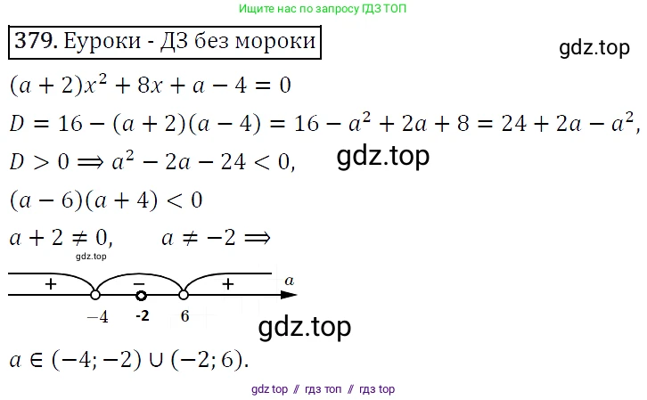Алгебра, 9 класс Учебник, авторы: Макарычев Юрий Николаевич, Миндюк Нора Григорьевна, Нешков Константин Иванович, Суворова Светлана Борисовна, издательство Просвещение, Москва, 2014 - 2024, страница 106, номер 379, Решение 5
