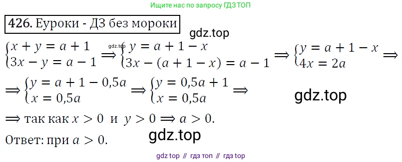 Алгебра, 9 класс Учебник, авторы: Макарычев Юрий Николаевич, Миндюк Нора Григорьевна, Нешков Константин Иванович, Суворова Светлана Борисовна, издательство Просвещение, Москва, 2014 - 2024, страница 117, номер 426, Решение 5