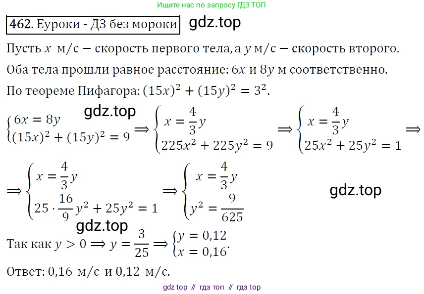 Алгебра, 9 класс Учебник, авторы: Макарычев Юрий Николаевич, Миндюк Нора Григорьевна, Нешков Константин Иванович, Суворова Светлана Борисовна, издательство Просвещение, Москва, 2014 - 2024, страница 123, номер 462, Решение 5