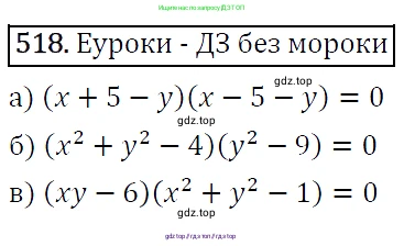 Алгебра, 9 класс Учебник, авторы: Макарычев Юрий Николаевич, Миндюк Нора Григорьевна, Нешков Константин Иванович, Суворова Светлана Борисовна, издательство Просвещение, Москва, 2014 - 2024, страница 139, номер 518, Решение 5