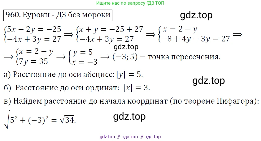 Алгебра, 9 класс Учебник, авторы: Макарычев Юрий Николаевич, Миндюк Нора Григорьевна, Нешков Константин Иванович, Суворова Светлана Борисовна, издательство Просвещение, Москва, 2014 - 2024, страница 232, номер 960, Решение 5