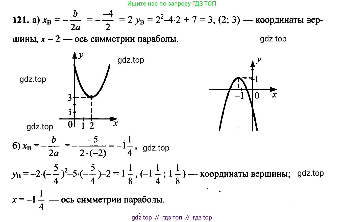 Алгебра, 9 класс Учебник, авторы: Макарычев Юрий Николаевич, Миндюк Нора Григорьевна, Нешков Константин Иванович, Суворова Светлана Борисовна, издательство Просвещение, Москва, 2014 - 2024, страница 47, номер 121, Решение 6