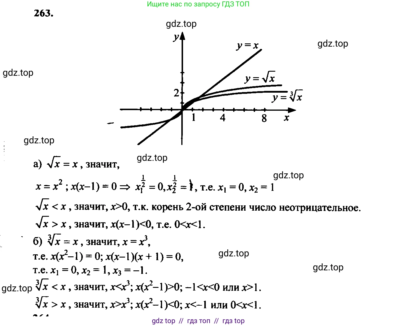Алгебра, 9 класс Учебник, авторы: Макарычев Юрий Николаевич, Миндюк Нора Григорьевна, Нешков Константин Иванович, Суворова Светлана Борисовна, издательство Просвещение, Москва, 2014 - 2024, страница 74, номер 263, Решение 6