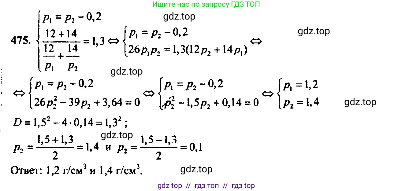 Алгебра, 9 класс Учебник, авторы: Макарычев Юрий Николаевич, Миндюк Нора Григорьевна, Нешков Константин Иванович, Суворова Светлана Борисовна, издательство Просвещение, Москва, 2014 - 2024, страница 124, номер 475, Решение 6