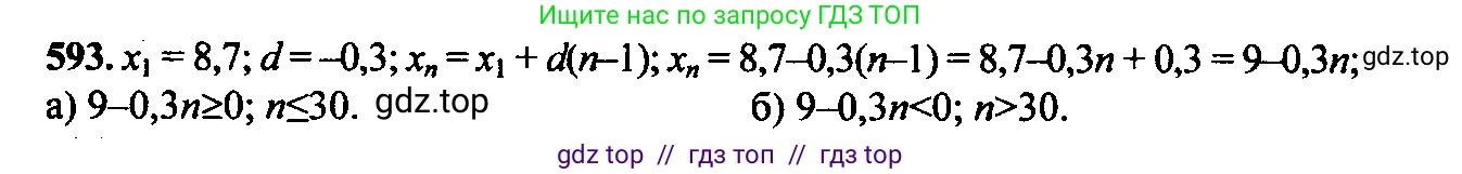 Алгебра, 9 класс Учебник, авторы: Макарычев Юрий Николаевич, Миндюк Нора Григорьевна, Нешков Константин Иванович, Суворова Светлана Борисовна, издательство Просвещение, Москва, 2014 - 2024, страница 153, номер 593, Решение 6