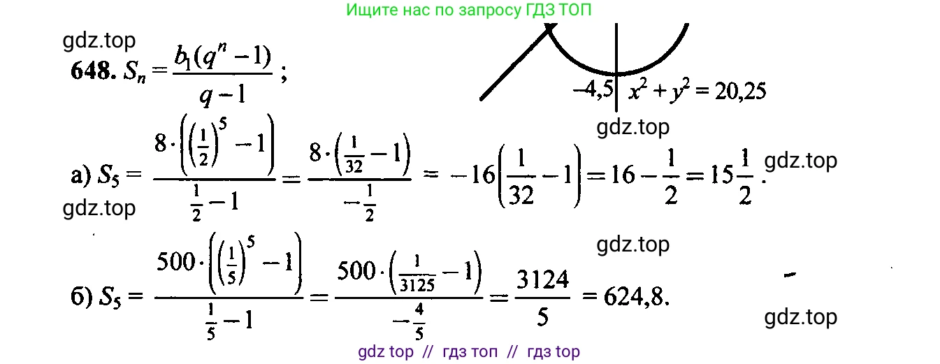 Алгебра, 9 класс Учебник, авторы: Макарычев Юрий Николаевич, Миндюк Нора Григорьевна, Нешков Константин Иванович, Суворова Светлана Борисовна, издательство Просвещение, Москва, 2014 - 2024, страница 170, номер 648, Решение 6