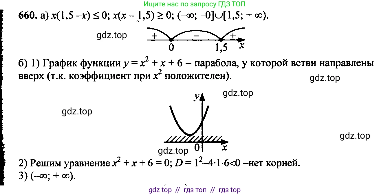 Алгебра, 9 класс Учебник, авторы: Макарычев Юрий Николаевич, Миндюк Нора Григорьевна, Нешков Константин Иванович, Суворова Светлана Борисовна, издательство Просвещение, Москва, 2014 - 2024, страница 172, номер 660, Решение 6