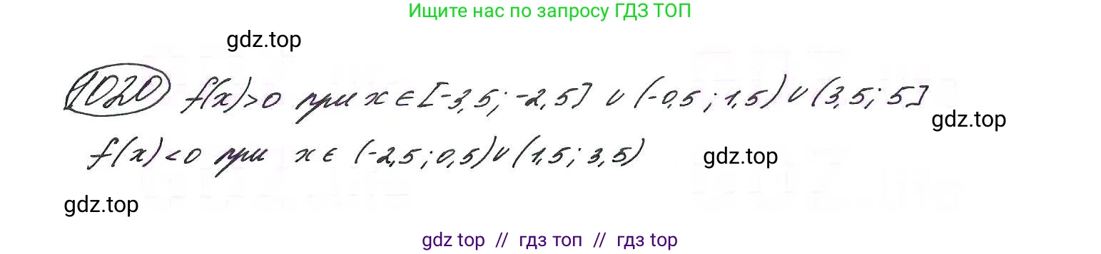 Алгебра, 9 класс Учебник, авторы: Макарычев Юрий Николаевич, Миндюк Нора Григорьевна, Нешков Константин Иванович, Суворова Светлана Борисовна, издательство Просвещение, Москва, 2014 - 2024, страница 239, номер 1020, Решение 7