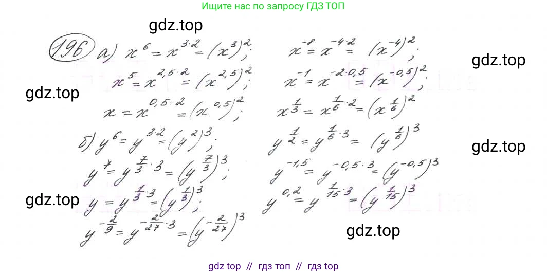 Алгебра, 9 класс Учебник, авторы: Макарычев Юрий Николаевич, Миндюк Нора Григорьевна, Нешков Константин Иванович, Суворова Светлана Борисовна, издательство Просвещение, Москва, 2014 - 2024, страница 67, номер 196, Решение 7