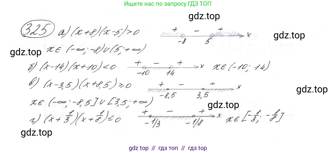 Алгебра, 9 класс Учебник, авторы: Макарычев Юрий Николаевич, Миндюк Нора Григорьевна, Нешков Константин Иванович, Суворова Светлана Борисовна, издательство Просвещение, Москва, 2014 - 2024, страница 96, номер 325, Решение 7