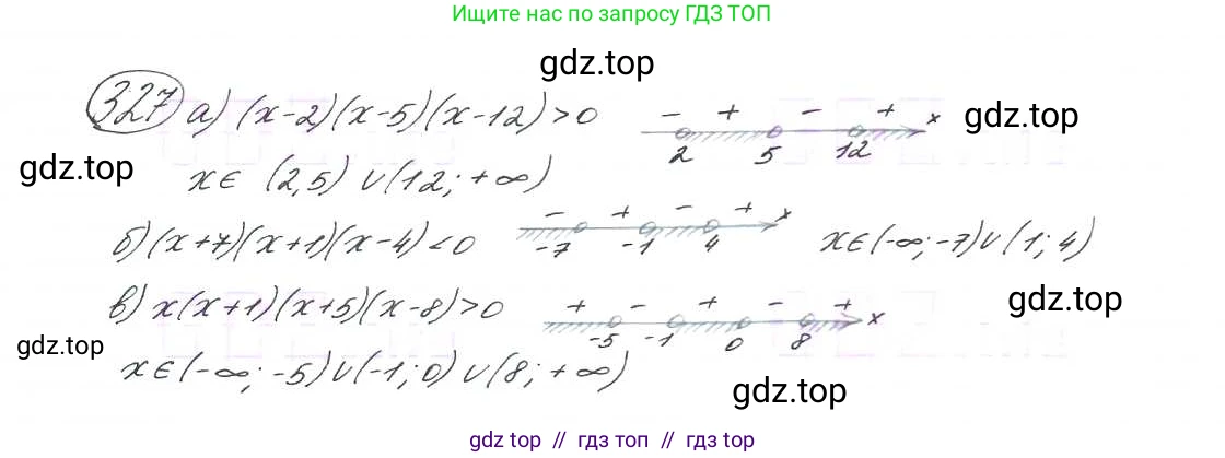 Алгебра, 9 класс Учебник, авторы: Макарычев Юрий Николаевич, Миндюк Нора Григорьевна, Нешков Константин Иванович, Суворова Светлана Борисовна, издательство Просвещение, Москва, 2014 - 2024, страница 96, номер 327, Решение 7