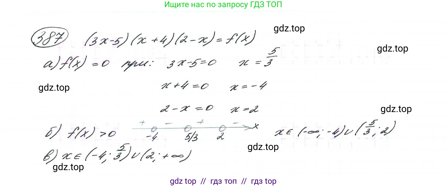 Алгебра, 9 класс Учебник, авторы: Макарычев Юрий Николаевич, Миндюк Нора Григорьевна, Нешков Константин Иванович, Суворова Светлана Борисовна, издательство Просвещение, Москва, 2014 - 2024, страница 107, номер 387, Решение 7