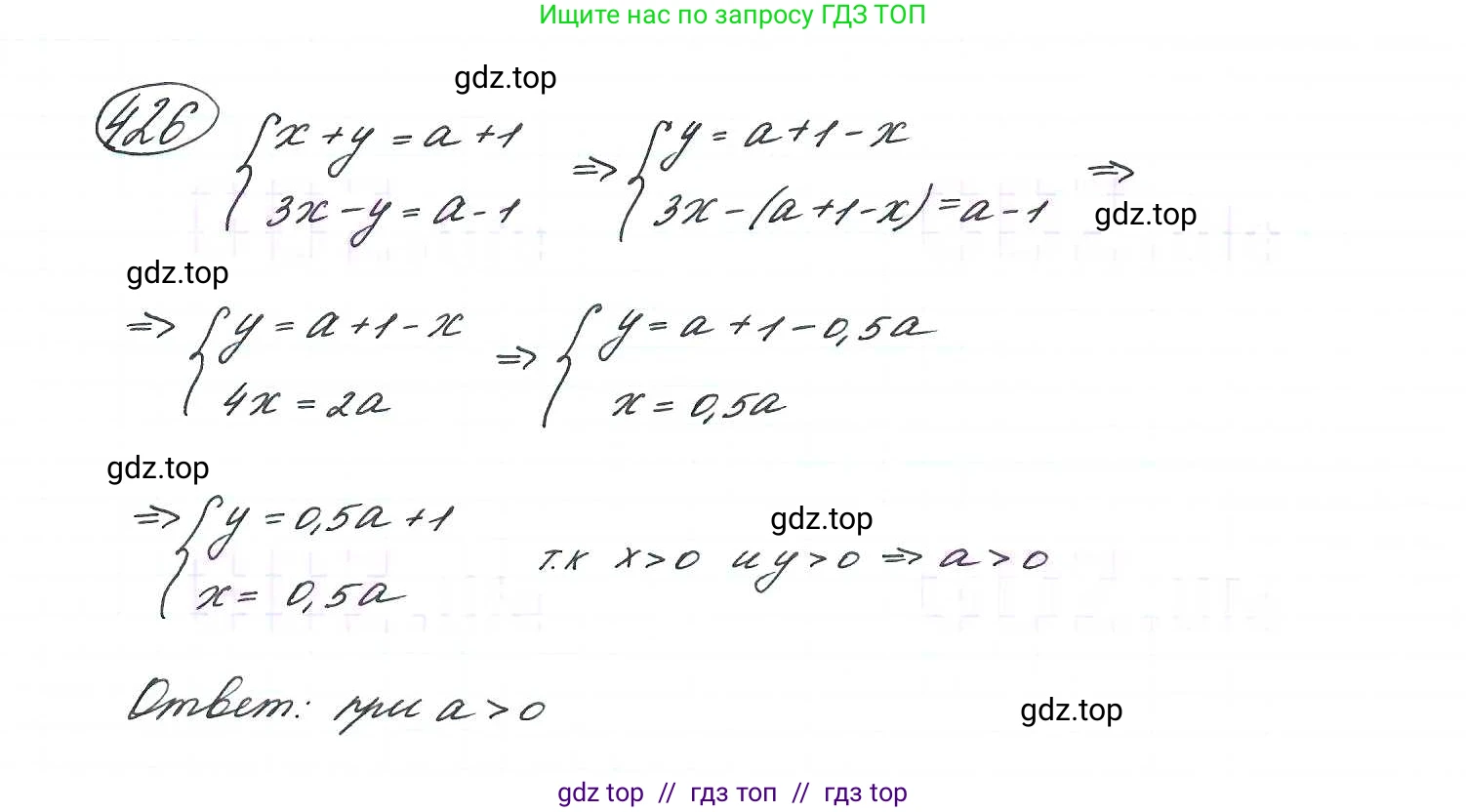 Алгебра, 9 класс Учебник, авторы: Макарычев Юрий Николаевич, Миндюк Нора Григорьевна, Нешков Константин Иванович, Суворова Светлана Борисовна, издательство Просвещение, Москва, 2014 - 2024, страница 117, номер 426, Решение 7