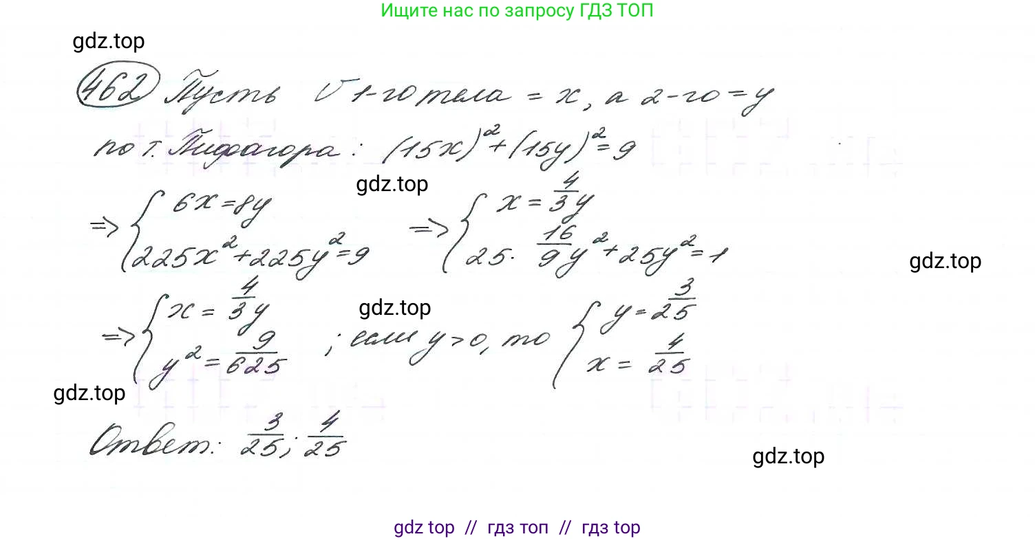 Алгебра, 9 класс Учебник, авторы: Макарычев Юрий Николаевич, Миндюк Нора Григорьевна, Нешков Константин Иванович, Суворова Светлана Борисовна, издательство Просвещение, Москва, 2014 - 2024, страница 123, номер 462, Решение 7