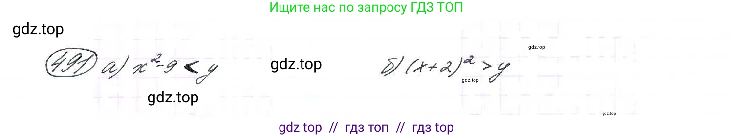 Алгебра, 9 класс Учебник, авторы: Макарычев Юрий Николаевич, Миндюк Нора Григорьевна, Нешков Константин Иванович, Суворова Светлана Борисовна, издательство Просвещение, Москва, 2014 - 2024, страница 129, номер 491, Решение 7