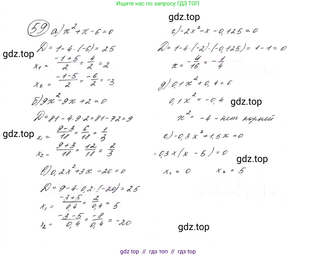 Алгебра, 9 класс Учебник, авторы: Макарычев Юрий Николаевич, Миндюк Нора Григорьевна, Нешков Константин Иванович, Суворова Светлана Борисовна, издательство Просвещение, Москва, 2014 - 2024, страница 25, номер 59, Решение 7