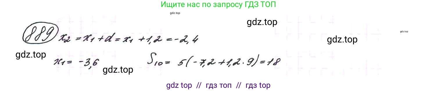Алгебра, 9 класс Учебник, авторы: Макарычев Юрий Николаевич, Миндюк Нора Григорьевна, Нешков Константин Иванович, Суворова Светлана Борисовна, издательство Просвещение, Москва, 2014 - 2024, страница 223, номер 889, Решение 7