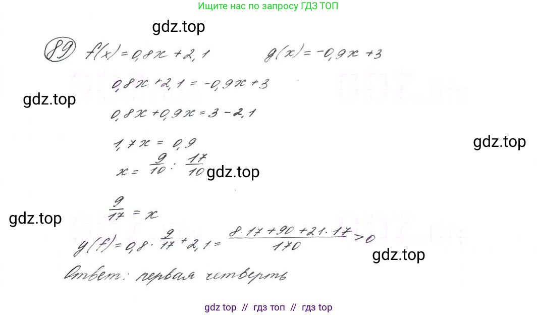 Алгебра, 9 класс Учебник, авторы: Макарычев Юрий Николаевич, Миндюк Нора Григорьевна, Нешков Константин Иванович, Суворова Светлана Борисовна, издательство Просвещение, Москва, 2014 - 2024, страница 31, номер 89, Решение 7