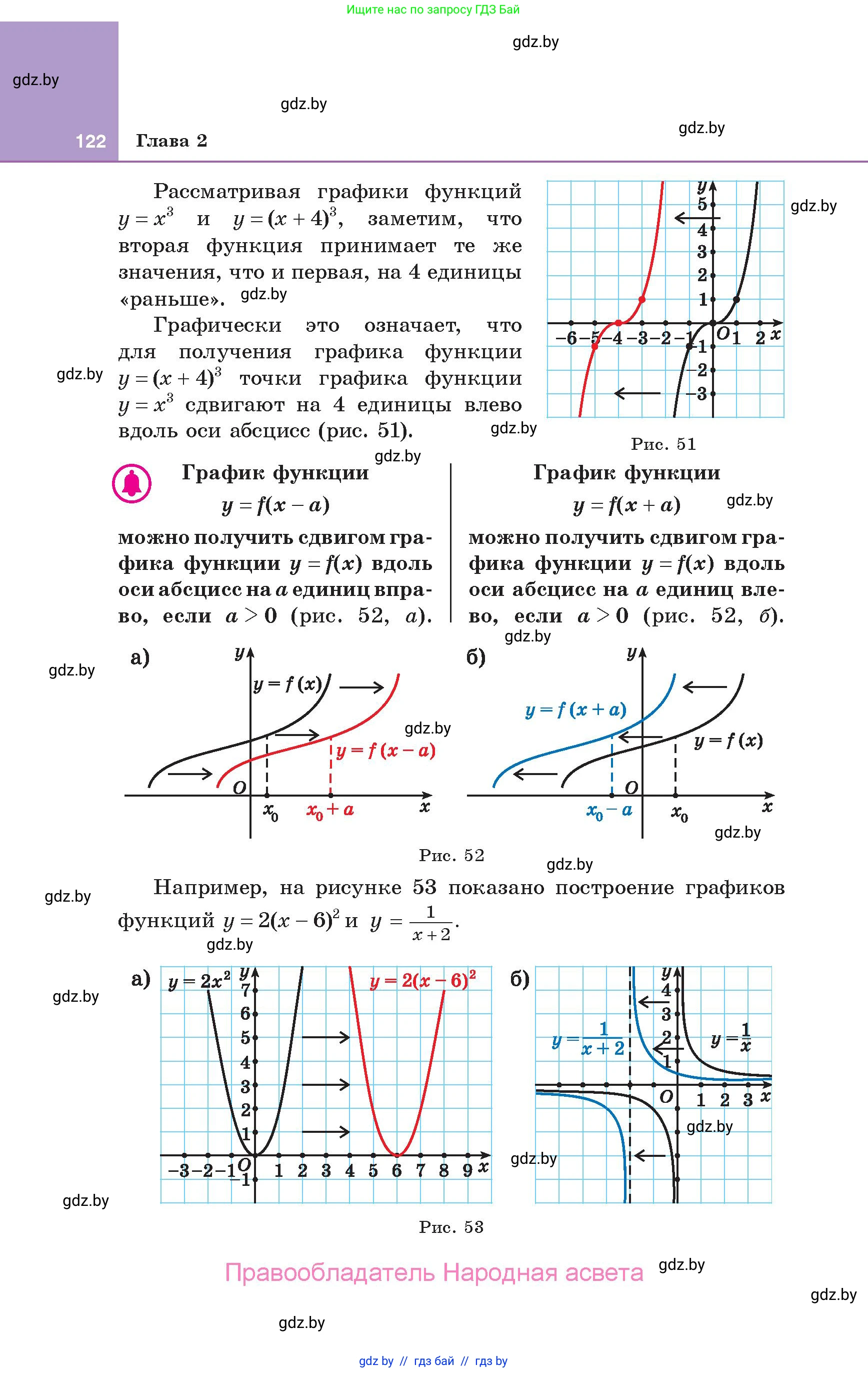 Алгебра, 10 класс Учебник, авторы: Арефьева Ирина Глебовна, Пирютко Ольга Николаевна, издательство Народная асвета, Минск, 2019, голубого цвета, страница 122