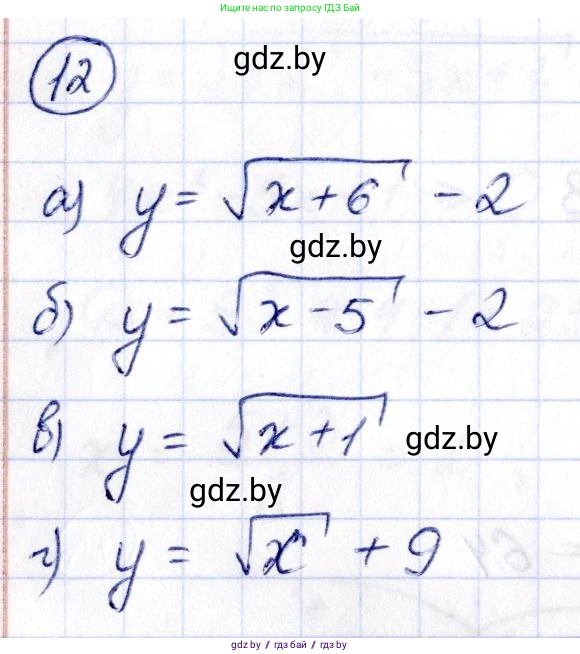Алгебра, 10 класс Учебник, авторы: Арефьева Ирина Глебовна, Пирютко Ольга Николаевна, издательство Народная асвета, Минск, 2019, голубого цвета, страница 5, номер 12, Решение