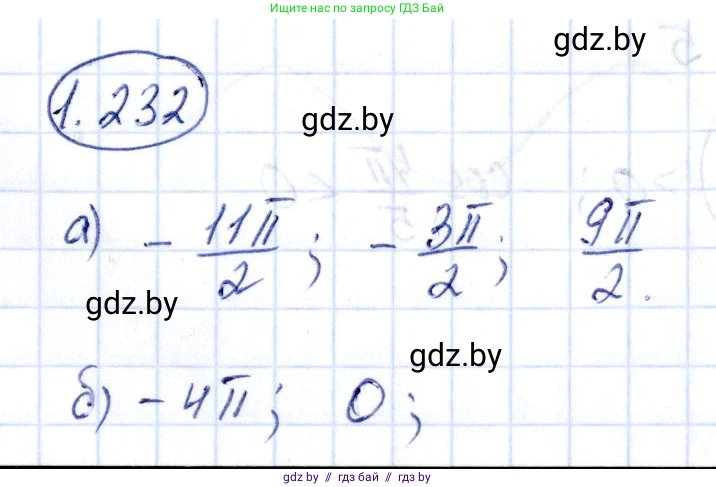 Алгебра, 10 класс Учебник, авторы: Арефьева Ирина Глебовна, Пирютко Ольга Николаевна, издательство Народная асвета, Минск, 2019, голубого цвета, страница 74, номер 1.232, Решение