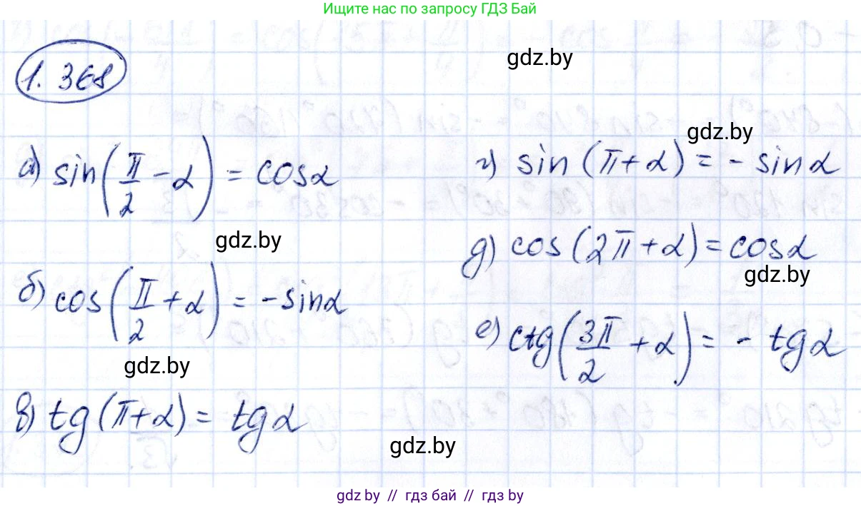 Алгебра, 10 класс Учебник, авторы: Арефьева Ирина Глебовна, Пирютко Ольга Николаевна, издательство Народная асвета, Минск, 2019, голубого цвета, страница 124, номер 1.368, Решение