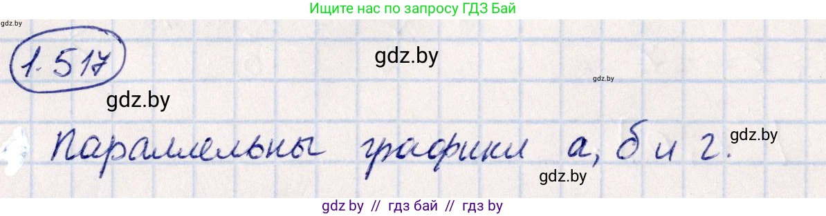 Алгебра, 10 класс Учебник, авторы: Арефьева Ирина Глебовна, Пирютко Ольга Николаевна, издательство Народная асвета, Минск, 2019, голубого цвета, страница 152, номер 1.517, Решение