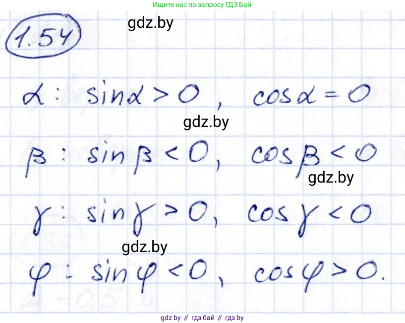 Алгебра, 10 класс Учебник, авторы: Арефьева Ирина Глебовна, Пирютко Ольга Николаевна, издательство Народная асвета, Минск, 2019, голубого цвета, страница 28, номер 1.54, Решение