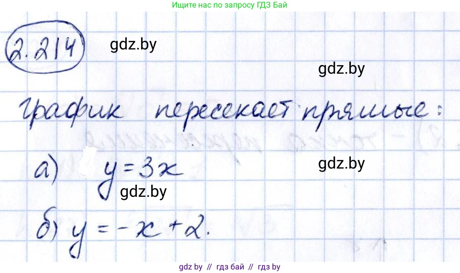 Алгебра, 10 класс Учебник, авторы: Арефьева Ирина Глебовна, Пирютко Ольга Николаевна, издательство Народная асвета, Минск, 2019, голубого цвета, страница 201, номер 2.214, Решение