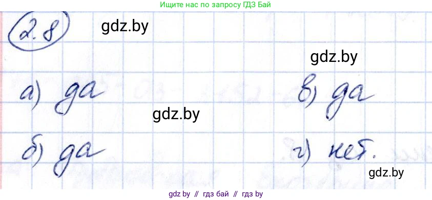Алгебра, 10 класс Учебник, авторы: Арефьева Ирина Глебовна, Пирютко Ольга Николаевна, издательство Народная асвета, Минск, 2019, голубого цвета, страница 166, номер 2.8, Решение