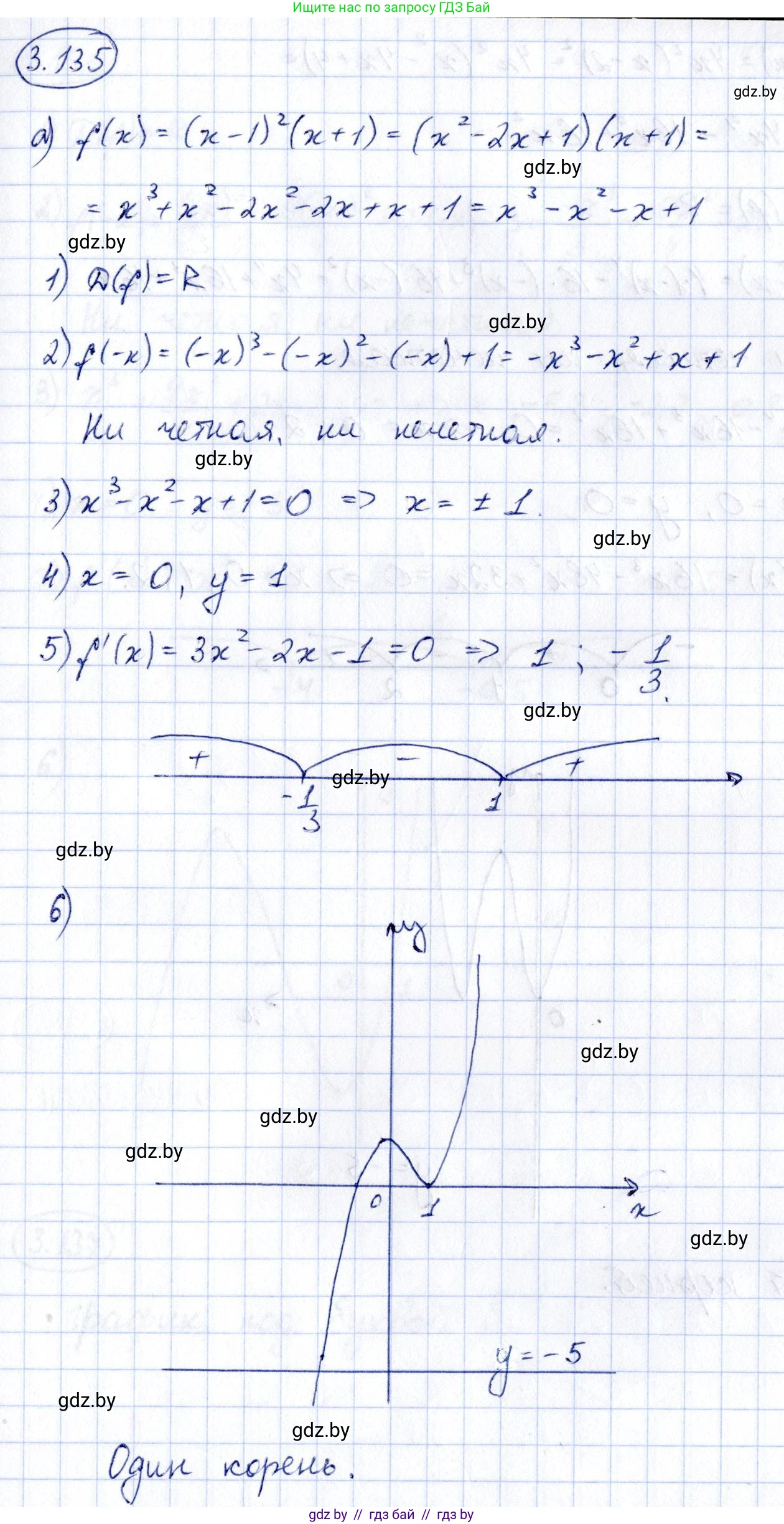 Алгебра, 10 класс Учебник, авторы: Арефьева Ирина Глебовна, Пирютко Ольга Николаевна, издательство Народная асвета, Минск, 2019, голубого цвета, страница 264, номер 3.135, Решение