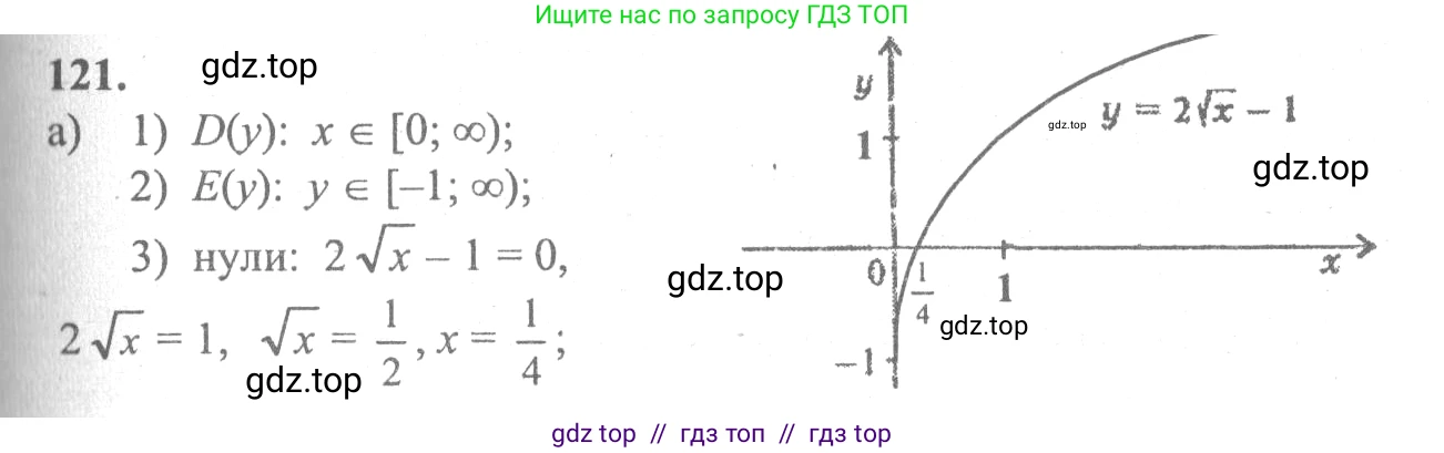 Алгебра, 10-11 класс Учебник, авторы: Колмогоров Андрей Николаевич, Абрамов Александр Михайлович, Дудницын Юрий Павлович, издательство Просвещение, Москва, 2008, зелёного цвета, страница 294, номер 121, Решение 2