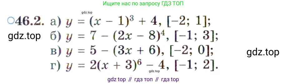 Алгебра, 10 класс Учебник, авторы: Мордкович Александр Григорьевич, Семенов Павел Владимирович, Денищева Лариса Олеговна, Звавич Леонид Исаакович, Корешкова Т А, Мишустина Татьяна Николаевна, Рязановский А Р, издательство Мнемозина, Москва, 2019, Часть 2, страница 279, номер 46.2, Условие