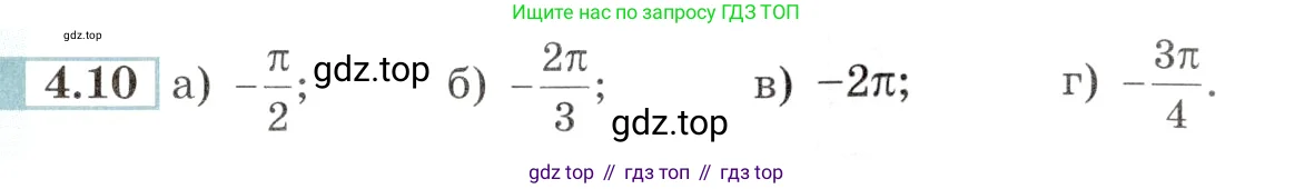 Алгебра, 10-11 класс Задачник, авторы: Мордкович Александр Григорьевич, Семенов Павел Владимирович, Денищева Лариса Олеговна, Корешкова Т А, Мишустина Татьяна Николаевна, Тульчинская Елена Ефимовна, издательство Мнемозина, Москва, 2019, Часть 2, страница 12, номер 4.10, Условие