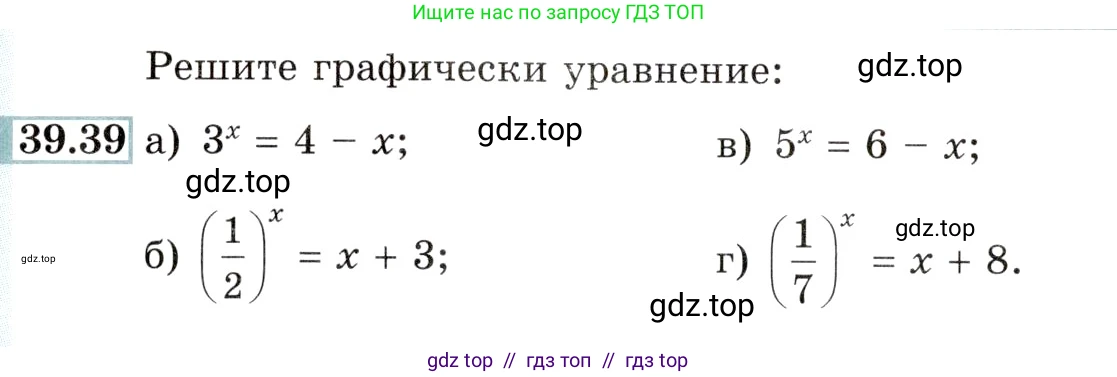 Алгебра, 10-11 класс Задачник, авторы: Мордкович Александр Григорьевич, Семенов Павел Владимирович, Денищева Лариса Олеговна, Корешкова Т А, Мишустина Татьяна Николаевна, Тульчинская Елена Ефимовна, издательство Мнемозина, Москва, 2019, Часть 2, страница 158, номер 39.39, Условие
