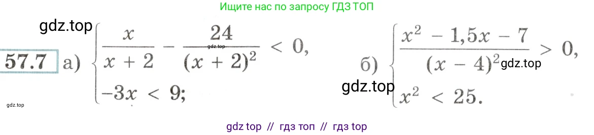 Алгебра, 10-11 класс Задачник, авторы: Мордкович Александр Григорьевич, Семенов Павел Владимирович, Денищева Лариса Олеговна, Корешкова Т А, Мишустина Татьяна Николаевна, Тульчинская Елена Ефимовна, издательство Мнемозина, Москва, 2019, Часть 2, страница 224, номер 57.7, Условие