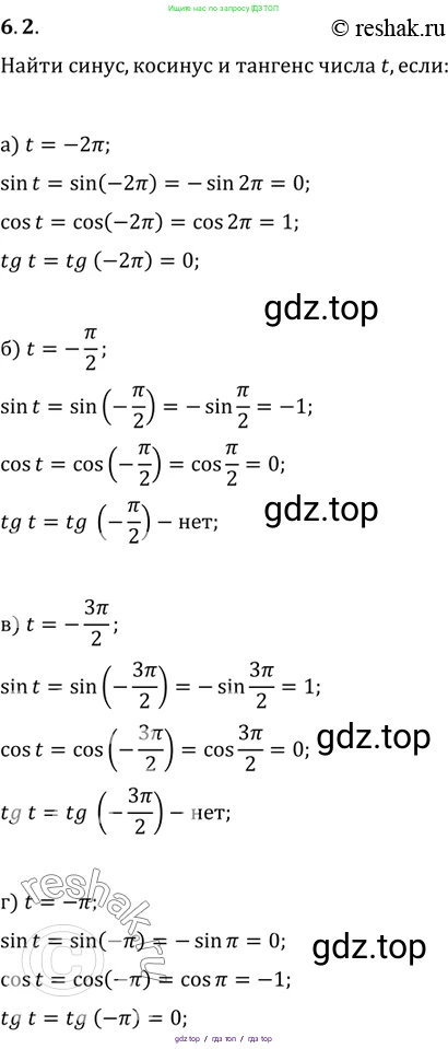 Алгебра, 10-11 класс Задачник, авторы: Мордкович Александр Григорьевич, Семенов Павел Владимирович, Денищева Лариса Олеговна, Корешкова Т А, Мишустина Татьяна Николаевна, Тульчинская Елена Ефимовна, издательство Мнемозина, Москва, 2019, Часть 2, страница 16, номер 6.2, Решение 2