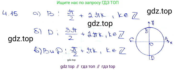 Алгебра, 10-11 класс Задачник, авторы: Мордкович Александр Григорьевич, Семенов Павел Владимирович, Денищева Лариса Олеговна, Корешкова Т А, Мишустина Татьяна Николаевна, Тульчинская Елена Ефимовна, издательство Мнемозина, Москва, 2019, Часть 2, страница 13, номер 4.15, Решение 3