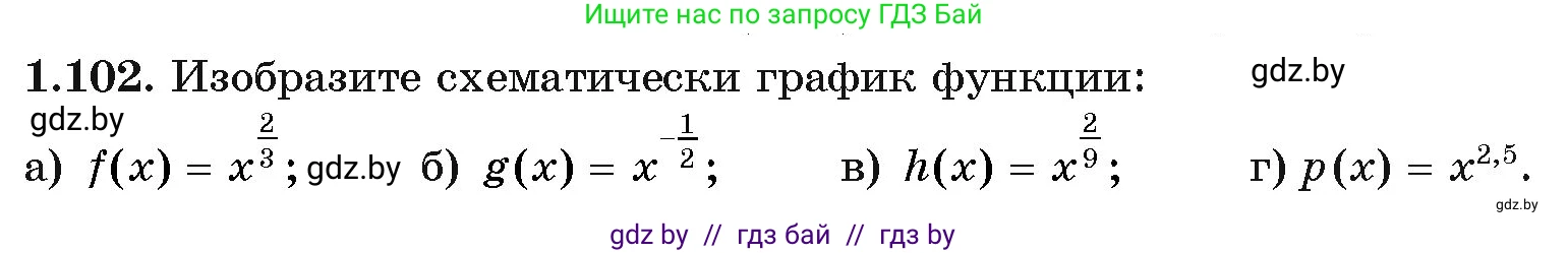Алгебра, 11 класс Учебник, авторы: Арефьева Ирина Глебовна, Пирютко Ольга Николаевна, издательство Народная асвета, Минск, 2020, бирюзового цвета, страница 30, номер 1.102, Условие