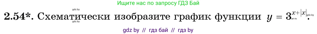 Алгебра, 11 класс Учебник, авторы: Арефьева Ирина Глебовна, Пирютко Ольга Николаевна, издательство Народная асвета, Минск, 2020, бирюзового цвета, страница 58, номер 2.54, Условие