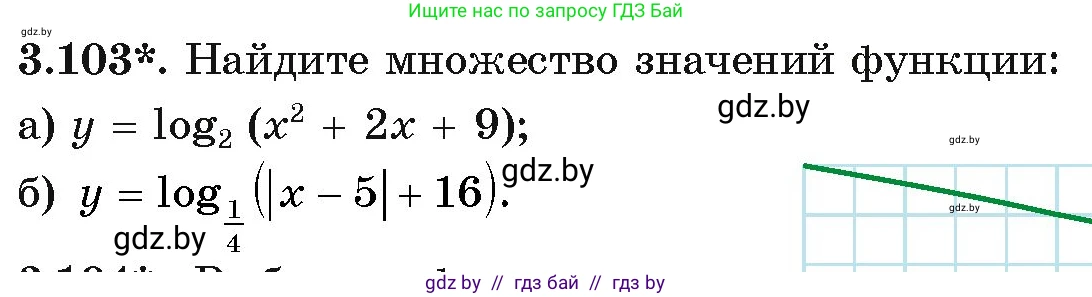 Алгебра, 11 класс Учебник, авторы: Арефьева Ирина Глебовна, Пирютко Ольга Николаевна, издательство Народная асвета, Минск, 2020, бирюзового цвета, страница 125, номер 3.103, Условие